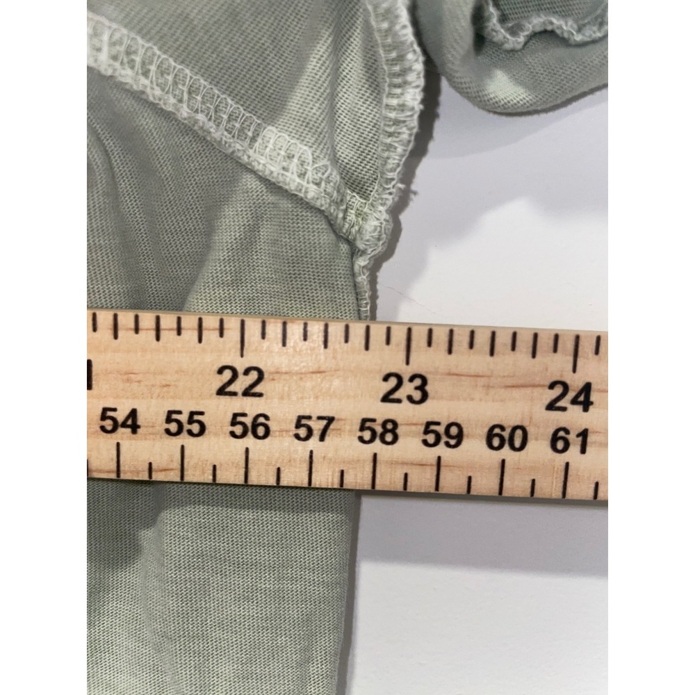 Stussy Mens Embroidered Logo Inside Out Seam T-Shirt Sage Green Large 1140283 - Picture 6 of 8